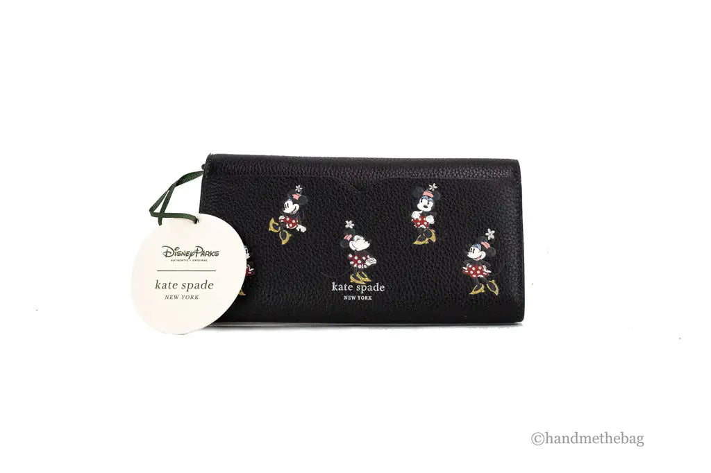 UI X Kate Spade X Disney Black Minnie Mouse Wallet Crossbody