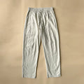 UI Men's Casual Pants White Baggy Straight Trousers
